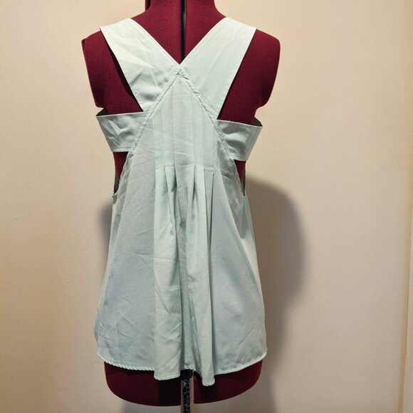 Cecico Mint Green Embroidered Cutout Tank Top – Size S - Picture 10 of 14